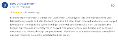 5-star Google review from Barry O Shaughnessy